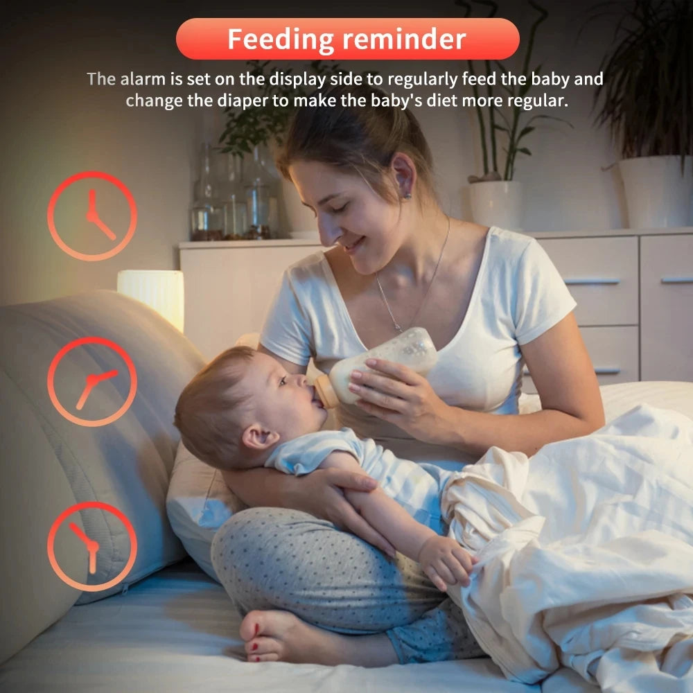 3.5" HD Wireless Baby Monitor – Night Vision, 2-Way Audio & Temp Alerts