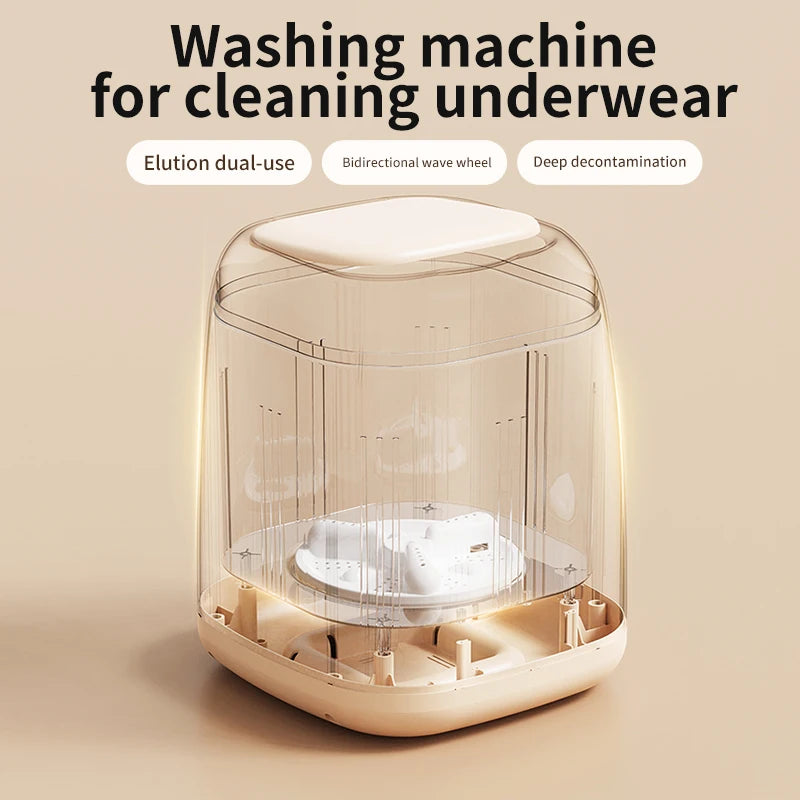 Portable Mini Washer – Fully Automatic with Spin Dryer, 220V