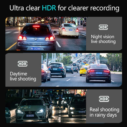 10" Touchscreen Rearview Mirror Dash Cam – Dual Front & Rear Recorder
