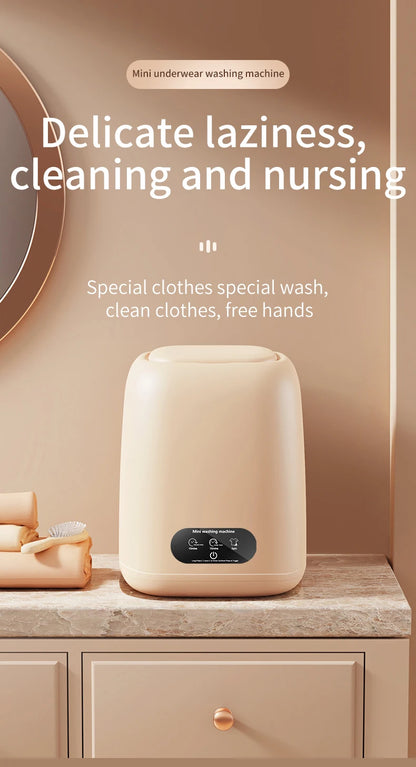 Portable Mini Washer – Fully Automatic with Spin Dryer, 220V