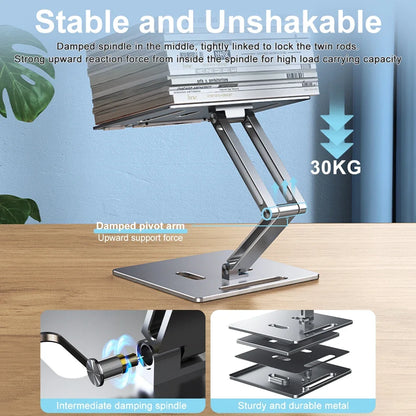 Adjustable Aluminium Book Stand – Foldable Reading Holder