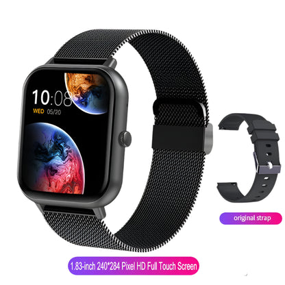 New Smart Watch – Bluetooth Calls, Fitness Tracker, IP68 Waterproof (iOS/Android)