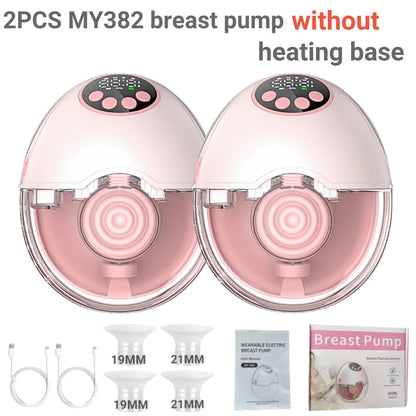 Wireless Wearable Breast Pump with Heating & Sterilization