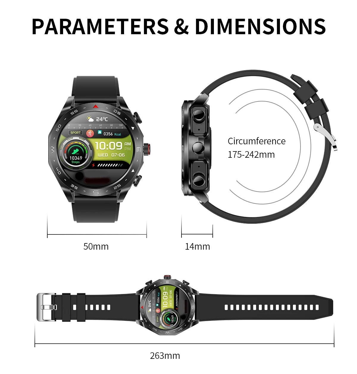 New Smart Watch & Bluetooth Earbuds 2-in-1