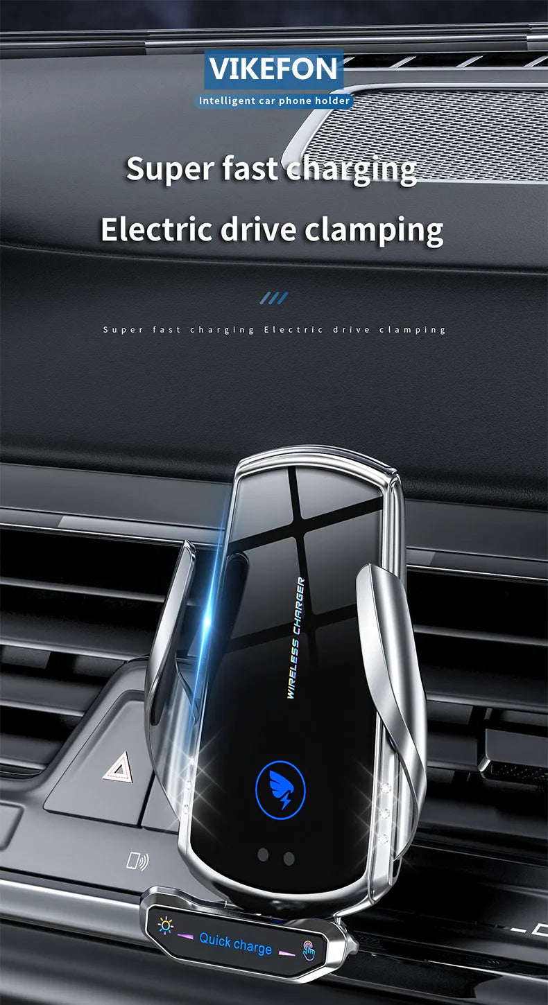 15W Magnetic Car Charger – Fast Wireless Charging