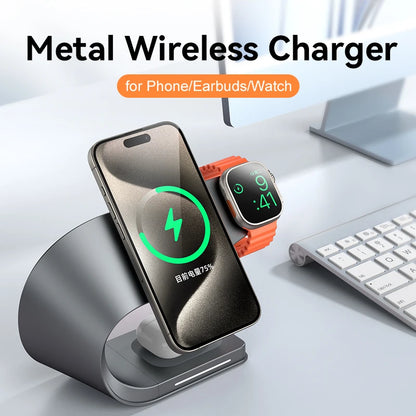 4-in-1 Wireless Charging Station – Fast Magnetic Charging