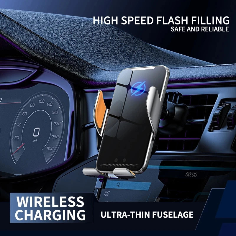 15W Fast Wireless Car Charger – Infrared Auto Mount