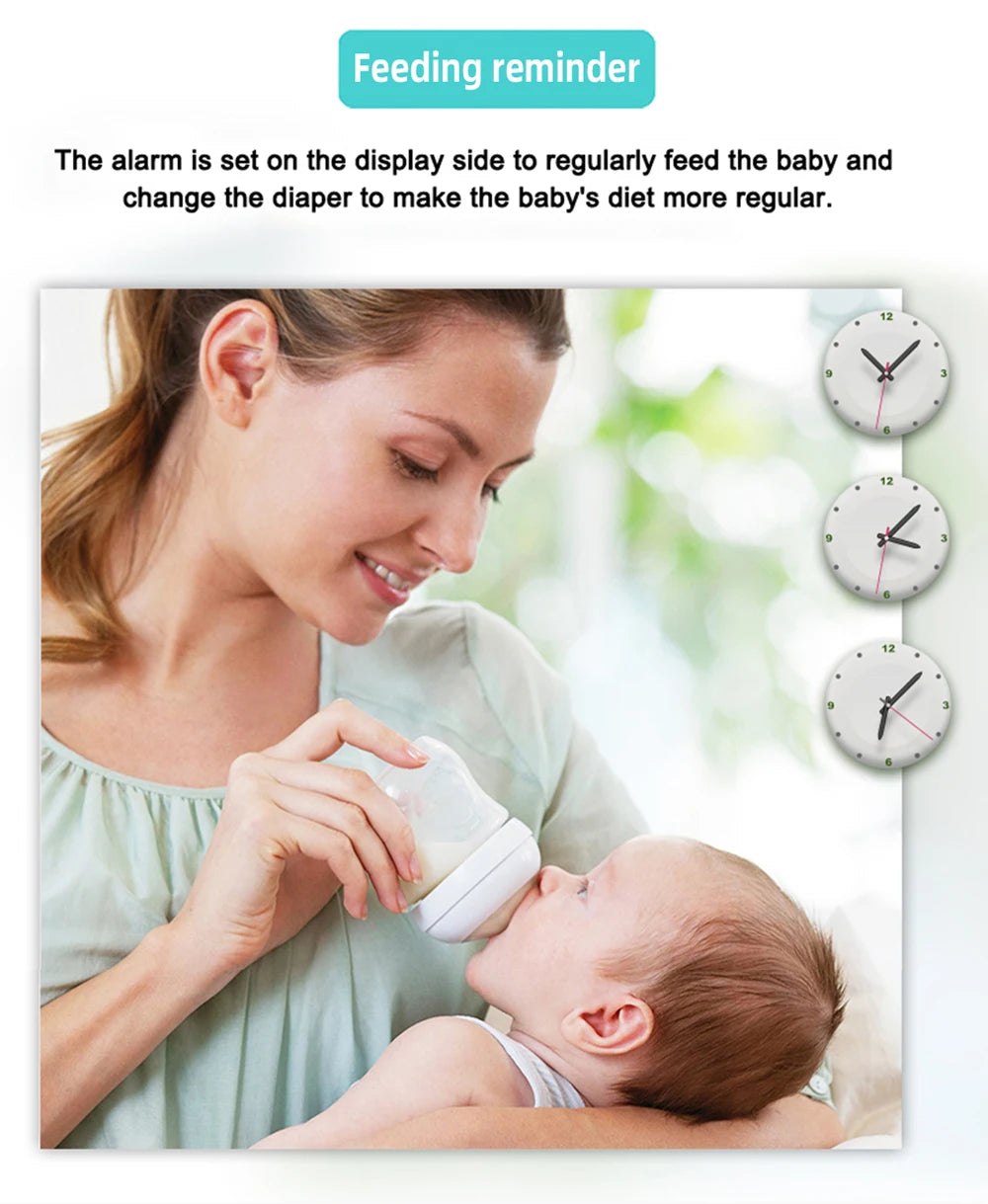 3.5" HD Wireless Baby Monitor – Night Vision, 2-Way Audio & Temp Alerts