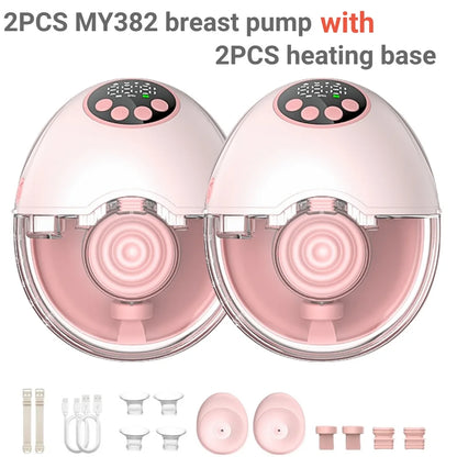 Wireless Wearable Breast Pump with Heating & Sterilization