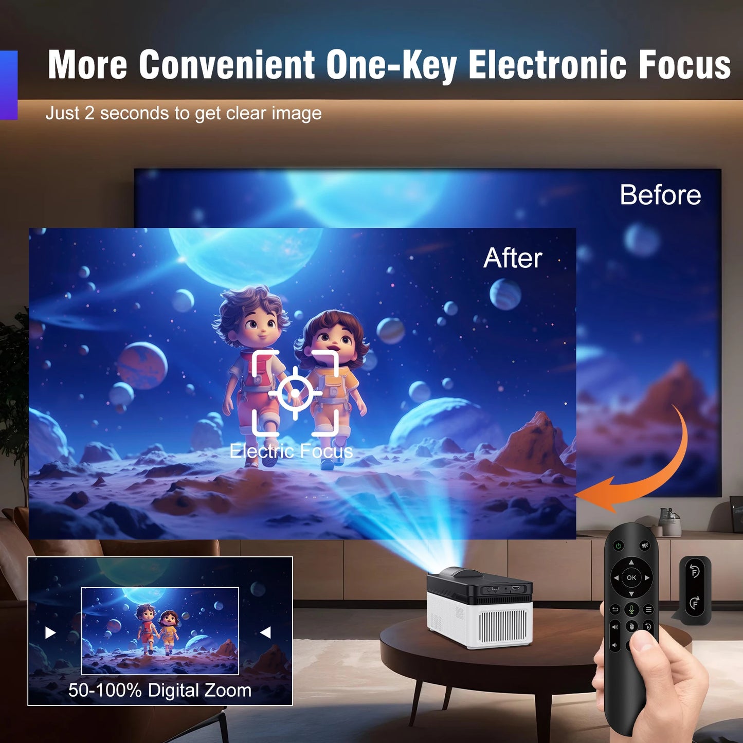 HY450 Ultra Short Throw 8K Projector