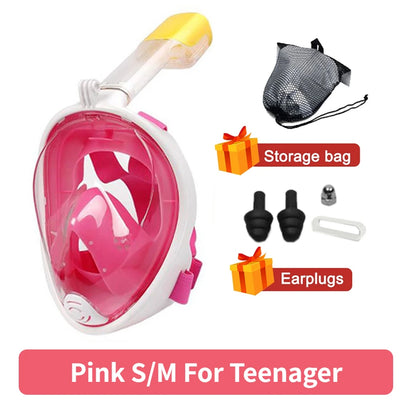 Underwater Anti-Fog Full Face Snorkel Mask