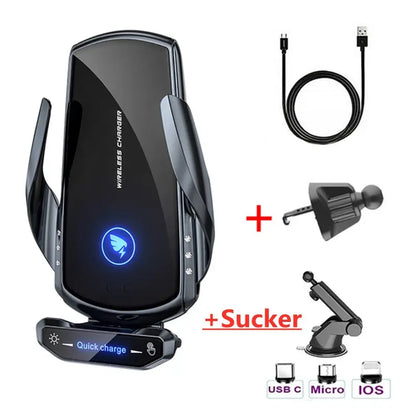 15W Magnetic Car Charger – Fast Wireless Charging