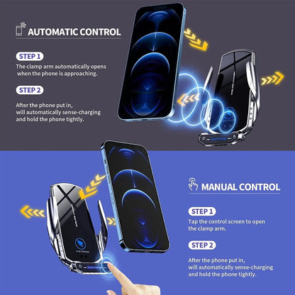 15W Magnetic Car Charger – Fast Wireless Charging