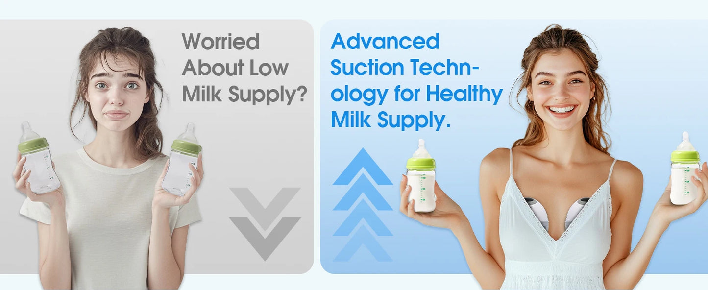 Wireless Wearable Breast Pump with Heating & Sterilization