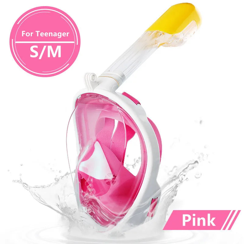 Underwater Anti-Fog Full Face Snorkel Mask
