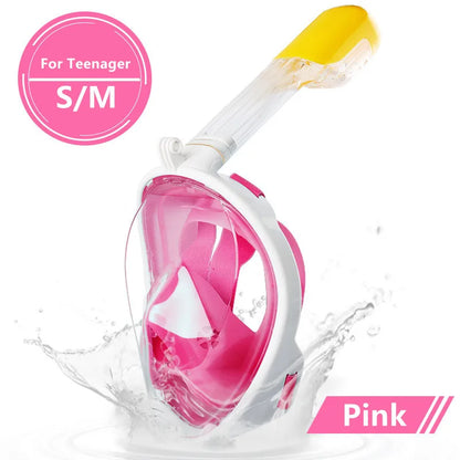 Underwater Anti-Fog Full Face Snorkel Mask