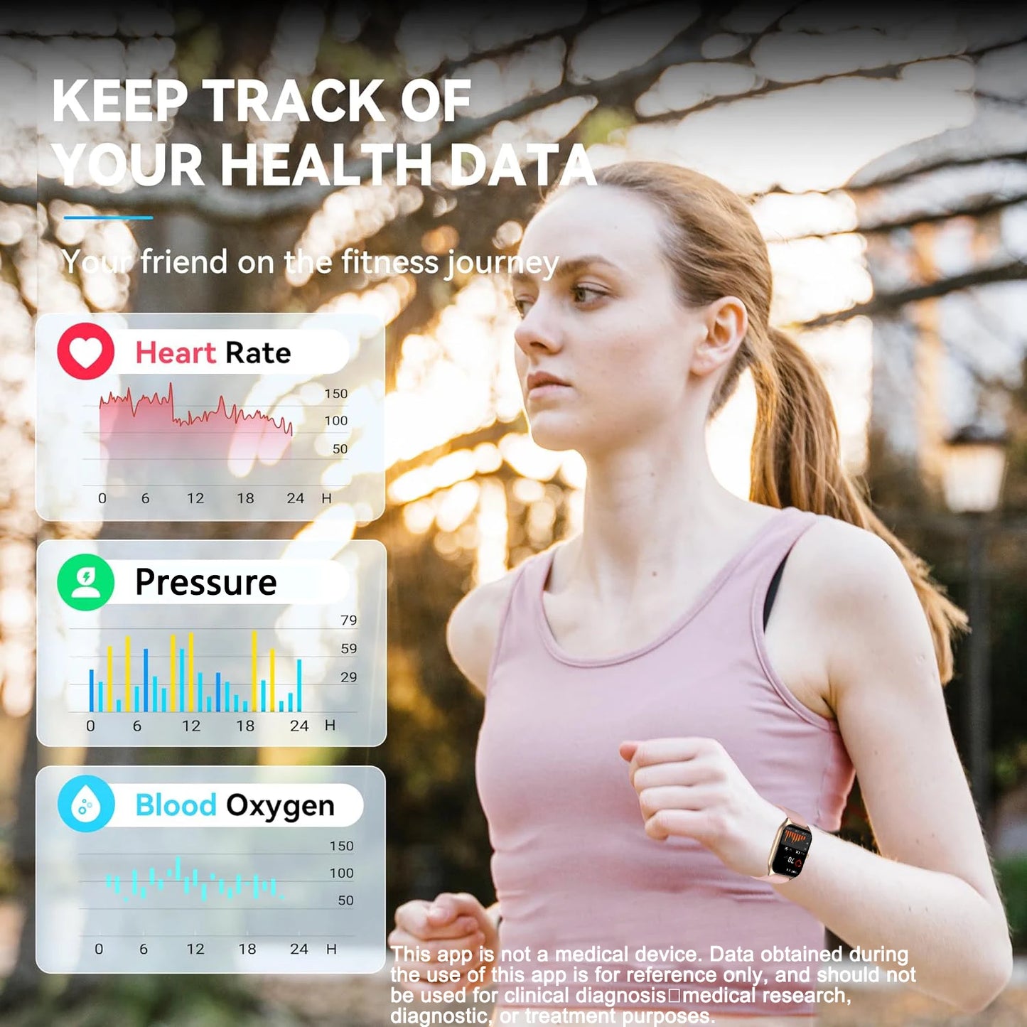 Smart AI Watch – 1.96'' HD, 100+ Sports, Heart & Sleep Tracker