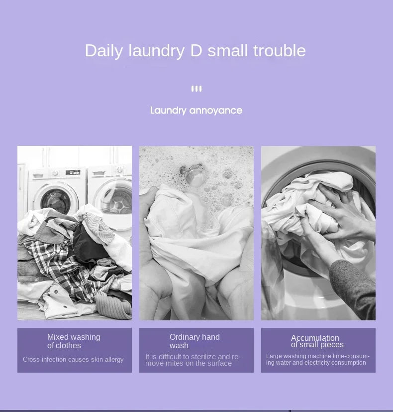 8L Foldable Mini Washer with Spin Dryer