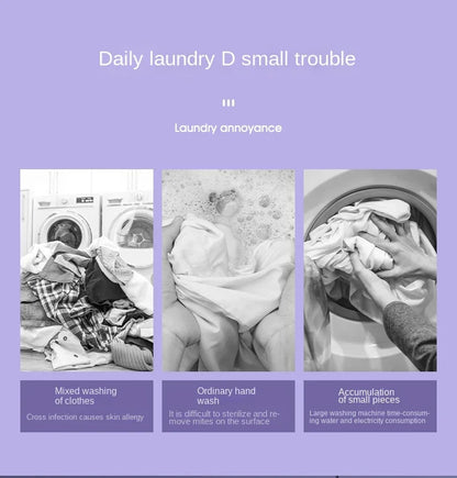 8L Foldable Mini Washer with Spin Dryer