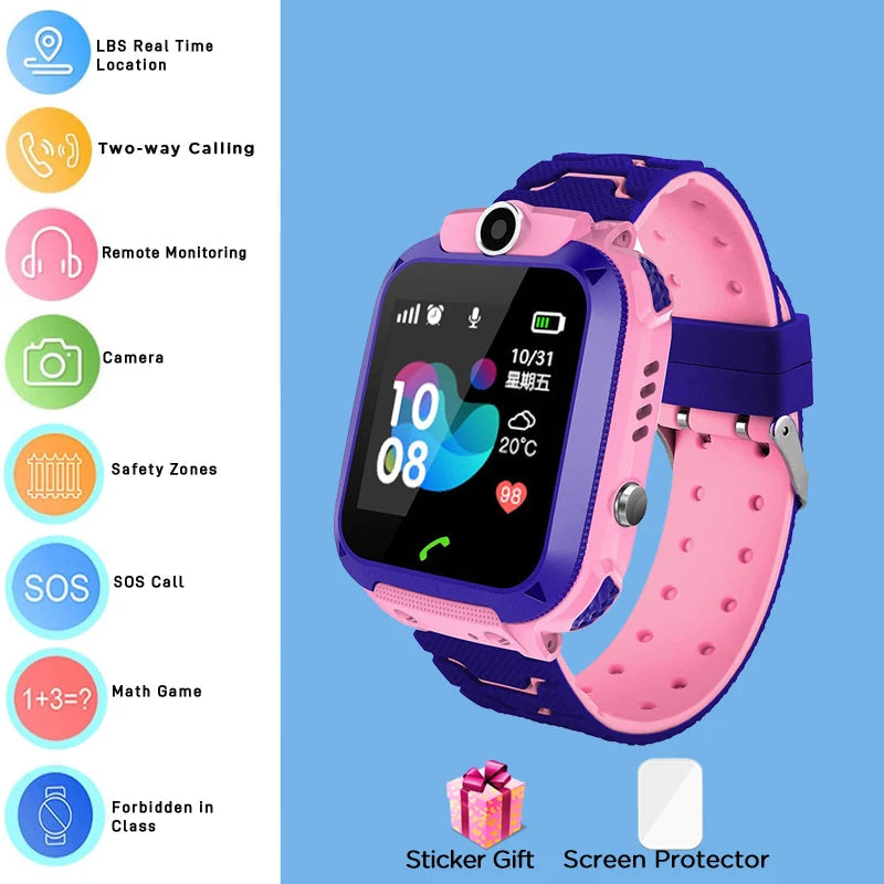 4G Kids Smart Watch – GPS, Camera, Waterproof & SOS Calls