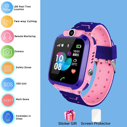 4G Kids Smart Watch – GPS, Camera, Waterproof & SOS Calls