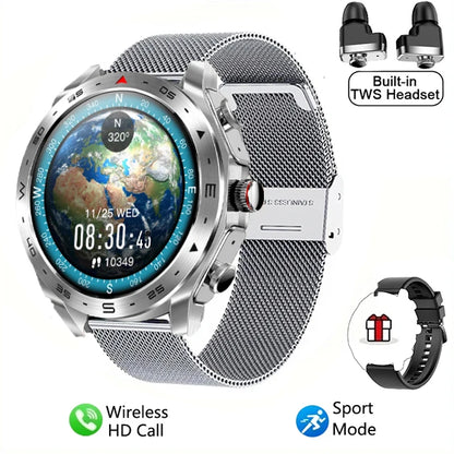 New Smart Watch & Bluetooth Earbuds 2-in-1