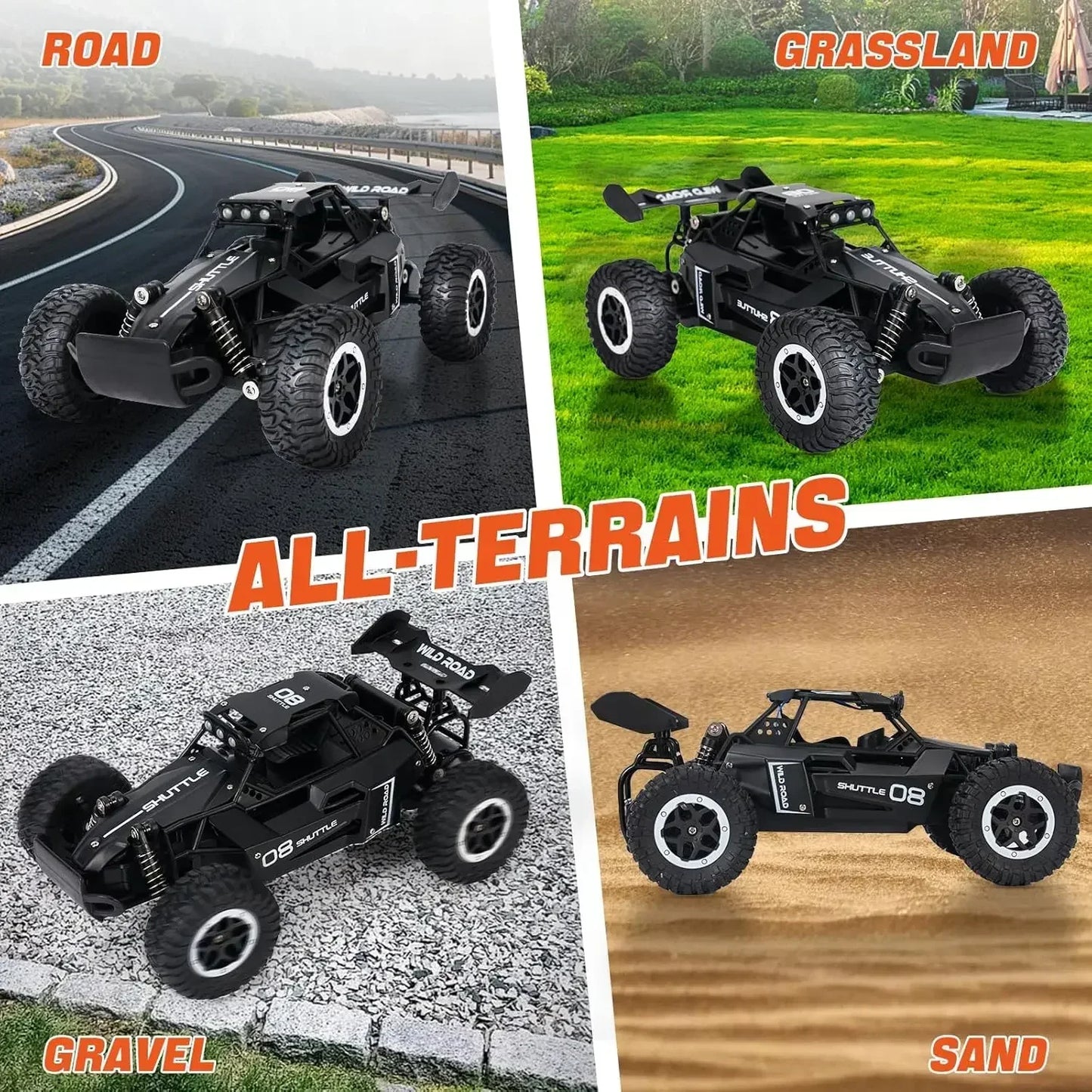 20KM/H High-Speed RC Drift Car – 2WD Off-Road Monster Truck