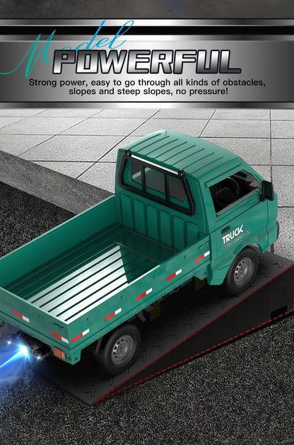 KF21 1:16 RC Drift Truck – LED Spray Light, Climbing & Cargo Haul