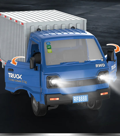 KF21 1:16 RC Drift Truck – LED Spray Light, Climbing & Cargo Haul