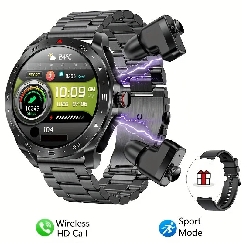 New Smart Watch & Bluetooth Earbuds 2-in-1