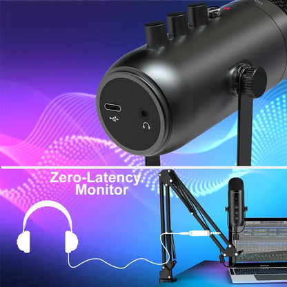 Pro USB Podcast Mic Kit - Boom Arm