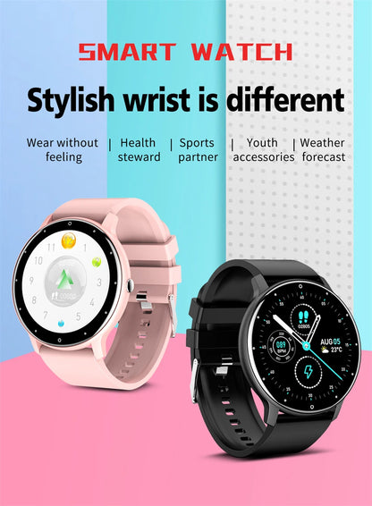 LIGE ZL02 Smartwatch – Touch Screen, Bluetooth Calls, IP67 Waterproof