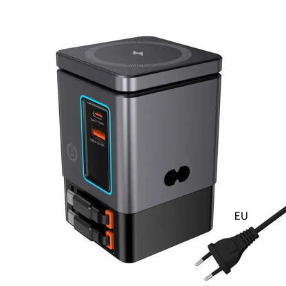 6-in-1 Fast Charging Station – 105W Retractable