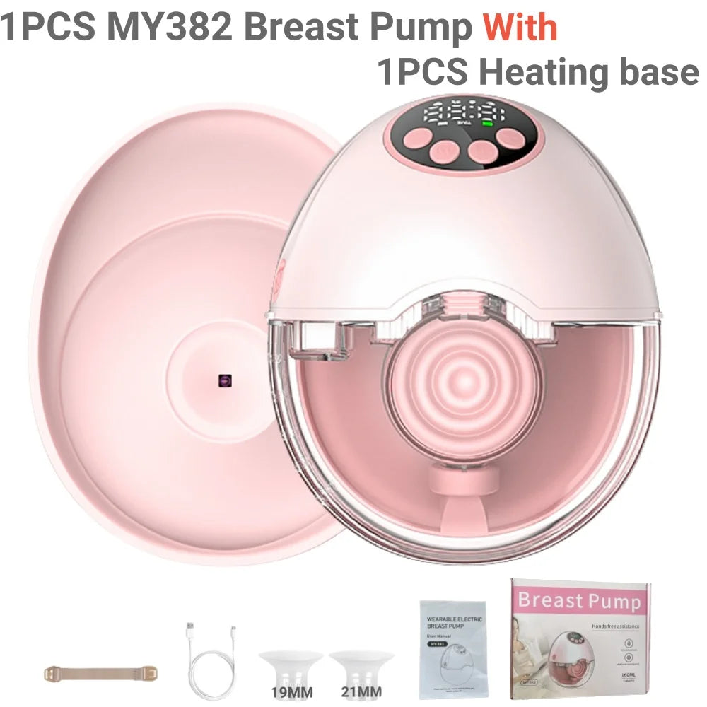 Wireless Wearable Breast Pump with Heating & Sterilization
