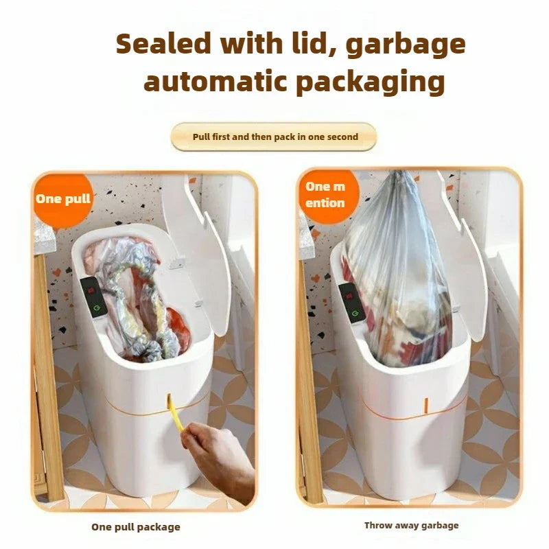 Smart Automatic Trash Can – Touchless, Large Capacity, Waterproof