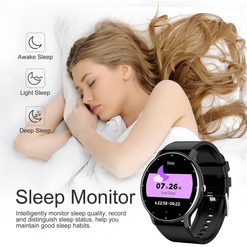 LIGE ZL02 Smartwatch – Touch Screen, Bluetooth Calls, IP67 Waterproof