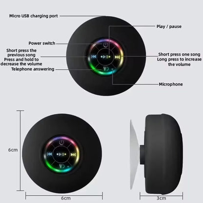 Waterproof Wireless LED Bluetooth Speaker