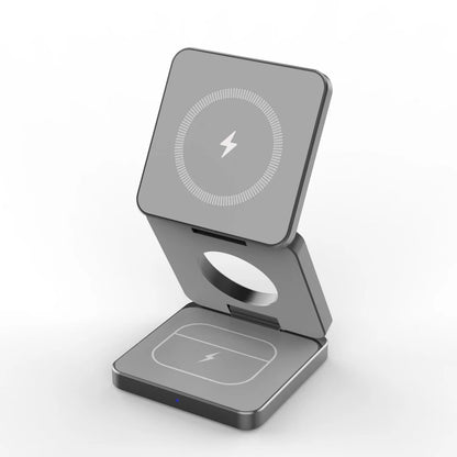 3-in-1 Magnetic Wireless Charger – Fast & Foldable