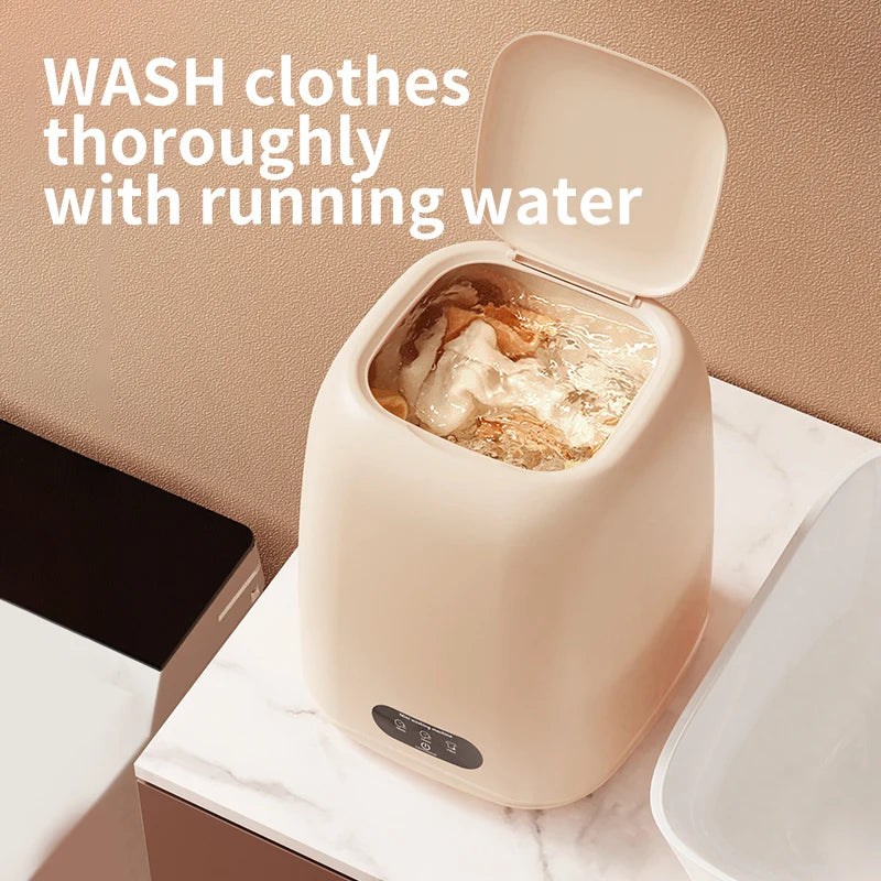 Portable Mini Washer – Fully Automatic with Spin Dryer, 220V