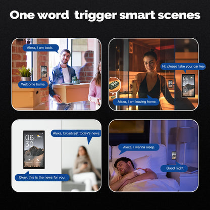 MOES 5" Smart Touch Panel – Voice Control with Alexa, ZigBee Hub & Scene Control