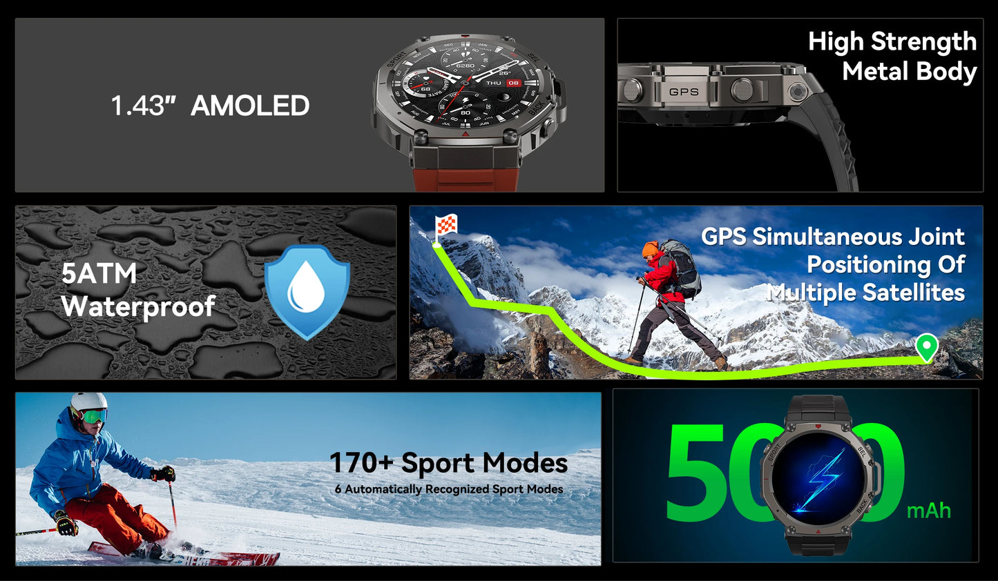 T-Rex 3 Ultra Rugged GPS Smart Watch