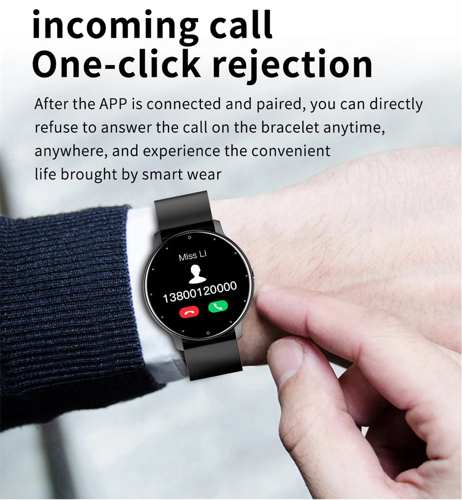 LIGE ZL02 Smartwatch – Touch Screen, Bluetooth Calls, IP67 Waterproof