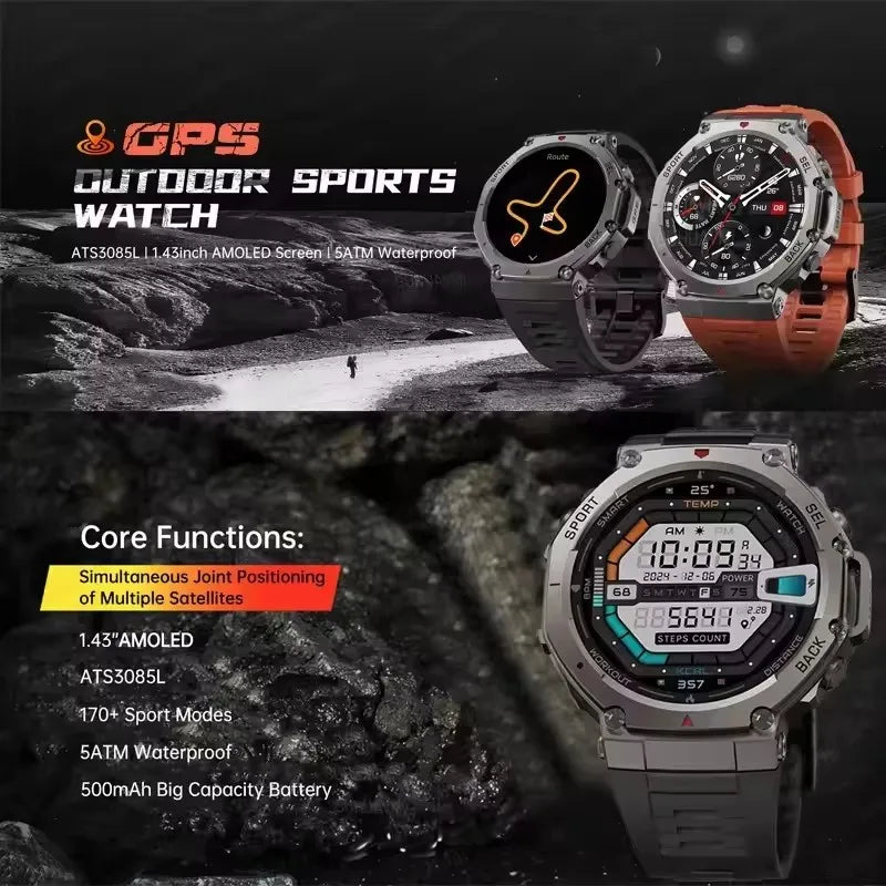 T-Rex 3 Ultra Rugged GPS Smart Watch