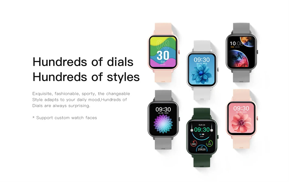 New Smart Watch – Bluetooth Calls, Fitness Tracker, IP68 Waterproof (iOS/Android)