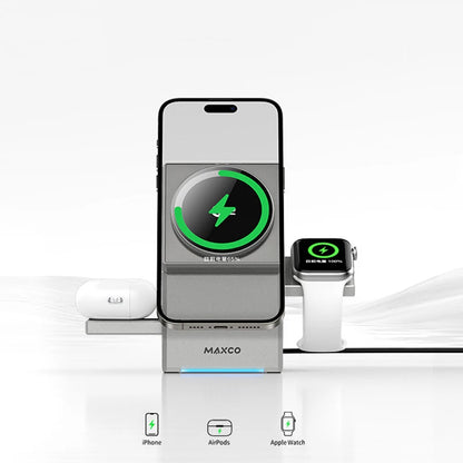 3-in-1 MagSafe Charger Stand – 15W Fast Charging
