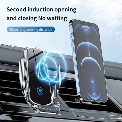 15W Magnetic Car Charger – Fast Wireless Charging