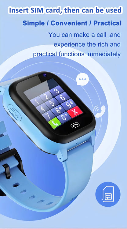 4G Kids Smart Watch – GPS, Camera, Waterproof & SOS Calls
