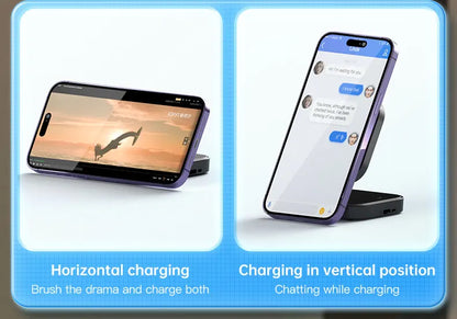 Ultimate 3-in-1 Foldable Magnetic Wireless Charger for Apple Devices