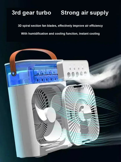 3-in-1 Smart Air Cooler – Portable AC, Humidifier & Night Light