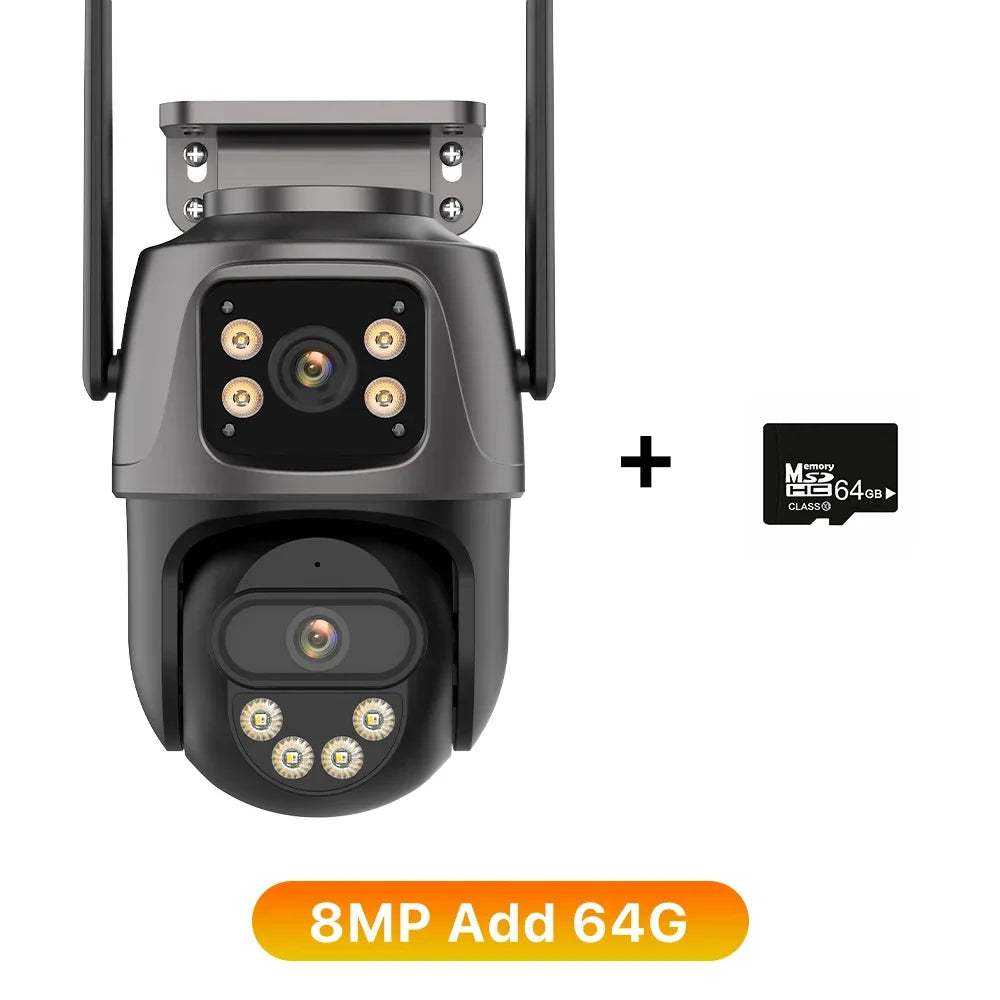 3-Lens 15MP HD WiFi PTZ Camera – CCTV